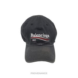 🔴 Balenciaga Political Campaign Cap Hat - Washed Black